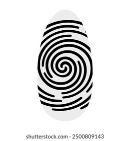 black spiral nail art pattern vector illustration template design