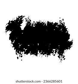 Black splash collection. Ink stain. Spray paint the shape with stain. Set of spray paint elements. black ink splash lines and drops. Paint brush, stroke vector set. Spray paint the shape with stain.