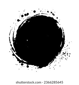 Black splash collection. Ink stain. Spray paint the shape with stain. Set of spray paint elements. black ink splash lines and drops. Paint brush, stroke vector set. Spray paint the shape with stain.