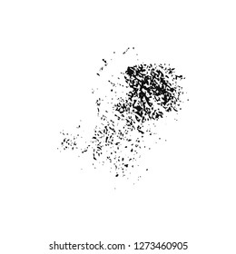 black splash on white background vector illustration