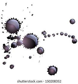 black splash splatter vector drop  spatter ink stain art blob  paint