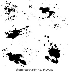 black splashes