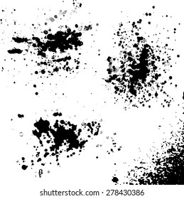 black splashes