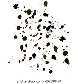 Black Splashes Stock Vector (Royalty Free) 407590474 | Shutterstock