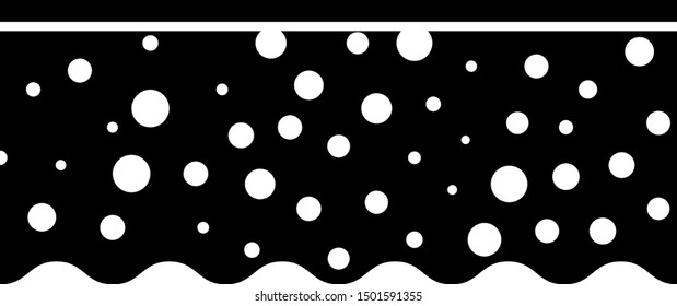 Black Sponge with bubbles icon isolated on white background. Wisp of bast for washing dishes. Cleaning service logo.  Vector Illustration