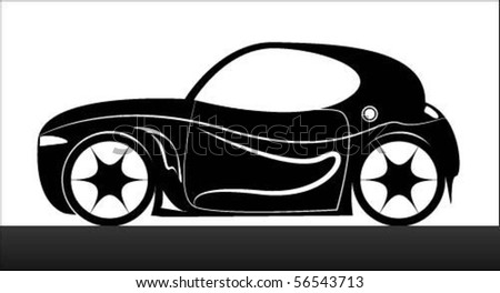 Black sport car