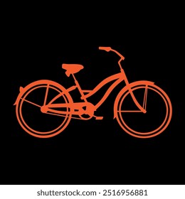 Black sport road racer bike for racing. Bike racer isolated. Vector illustration of a bike silhouette. Vector symbol and icon of a bicycle