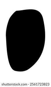 Black spot, shaded circle brushstroke