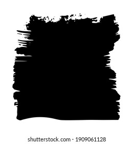 Black spots, brush strokes made with ink. Grunge shapes and silhouettes for your design. Can be used as a background in your design.
