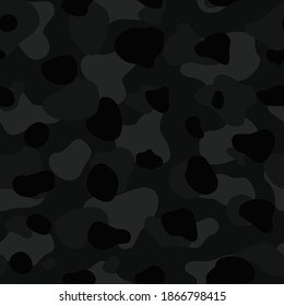 
Black spots camouflage vector graphics pattern stones seamless.