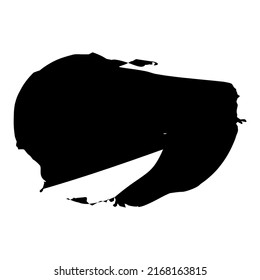 Schwarze Flecken, handgezeichnet mit einem Pinselstrich. Eine Sammlung von doodlen Linien, eine handgezeichnete Vorlage.Vektorgrafik einzeln auf weißem Hintergrund. Schlagzeilen mit einem schwarzen Filzspitze und einer Grunge-Bürste