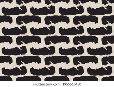 Black spots. Geometric seamless pattern for creative design.