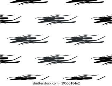 Black spots. Geometric seamless pattern for creative design.