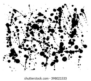 Black spots on white backdrop