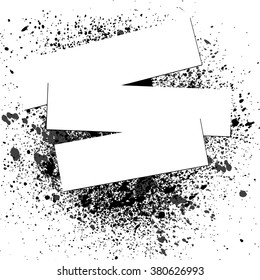 black spray background, vector illustration
