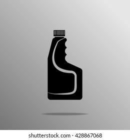 black Spray Icon on the grey background