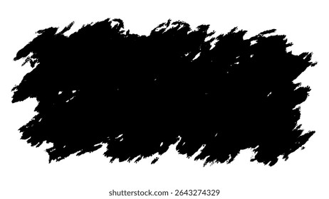 Black spray paint splatter on transparent background. Urban street art texture perfect for graffiti designs, posters, apparel, stickers, and edgy digital artwork elements.