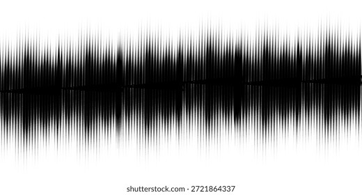 Schwarzes quadratisches Banner. Schwarzer grafischer Entzerrer. Weißes Muster Hintergrund für Design. Monochrome Grunge-Textur. Abstrakte Abbildung eps10