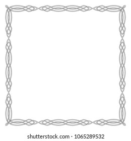 Black square Celtic frame.