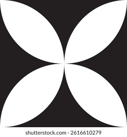 A black square design with leaves vector logo
