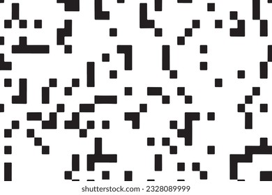 black square dots on white background