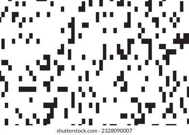 black square dots on white background