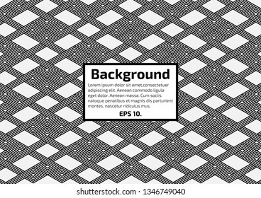 Black square geometric vector illustration eps10.