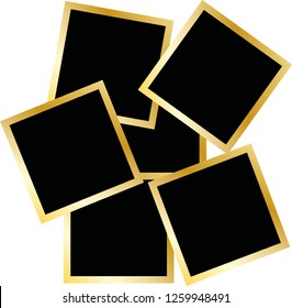 
black square in gold frame