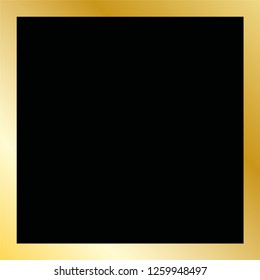 
black square in gold frame