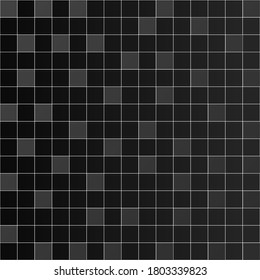 Black square gradient pattern design