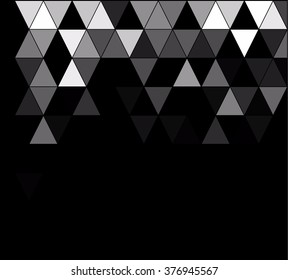 Black Square Grid Mosaic Background, Creative Design Templates