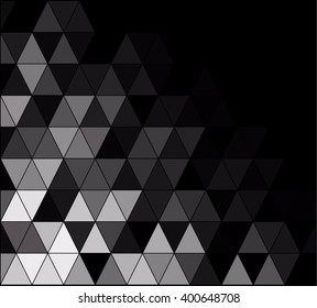 Black Square Grid Mosaic Background, Creative Design Templates