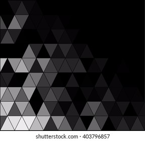 Black Square Grid Mosaic Background, Creative Design Templates