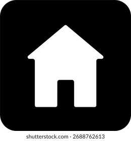 Icono cuadrado negro, Vector de línea simple para el diseño UI UX. Símbolo para el Sitio web y el App móvil interfaz y botón de navegación