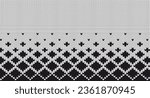 Black square knitted pattern, Festive Sweater Design. Seamless Knitted Pattern