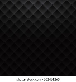 Black Square Luxury Pattern Sofa Texture Background Vector