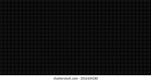 Black squares background. Seamless vector illustration.