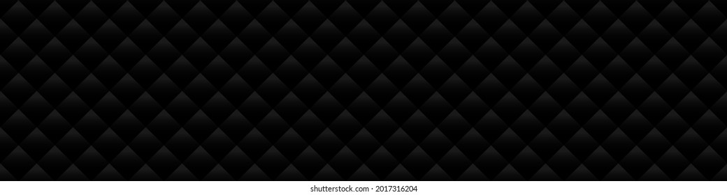 Black squares background. Seamless vector illustration.