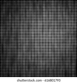 black squares of different sizes. abstract background. halftone effect. grunge texture. vector illustration.
