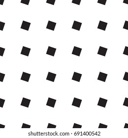 Black squares minimal background. Seamless vector pattern