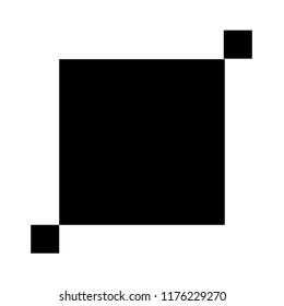Black squares on a white background