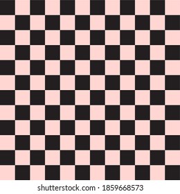 schwarze Quadrate auf weißem Hintergrund, kariertes Muster, nahtloser Vektordruck