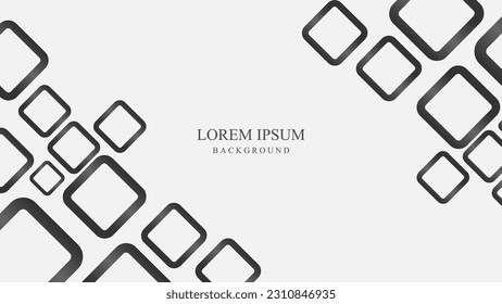 cuadrados negros sobre fondo blanco fondo de arte abstracto fondo de diseño negro decoración de ilustración gráfica geométrica forma de impresión retro textura vectorial