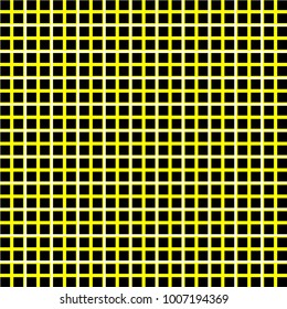 Black squares on a yellow background