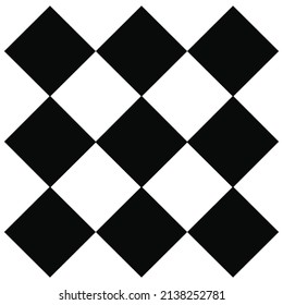 Black squares with white background. Black boxes seamless pattern.