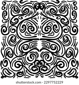 Black squiggle abstract illustration background. Perfect for invitation cards, greeting cards, wallpapers, posters, banners, advertisements