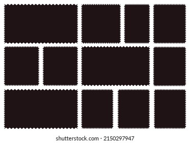 Fondo del sello negro sobre fondo blanco.