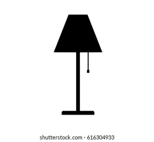 Black stand lamp