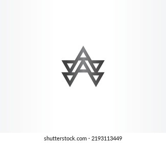 black and star concept logo design icon