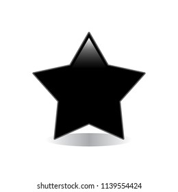 Black Star Emoji Vector